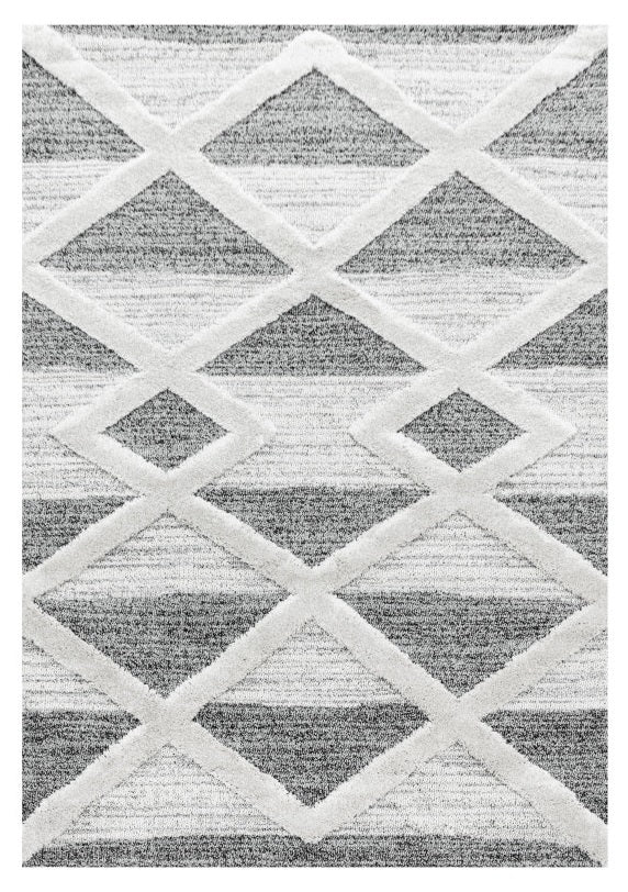 Kurzflor Teppich, Pisa 4709, grau, rechteckig, Höhe 20mm