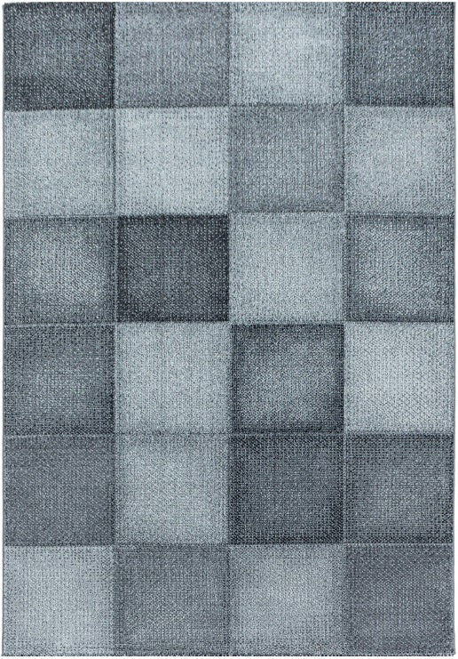 Kurzflor Teppich, Ottawa 4202, rechteckig, 8mm grau, Höhe