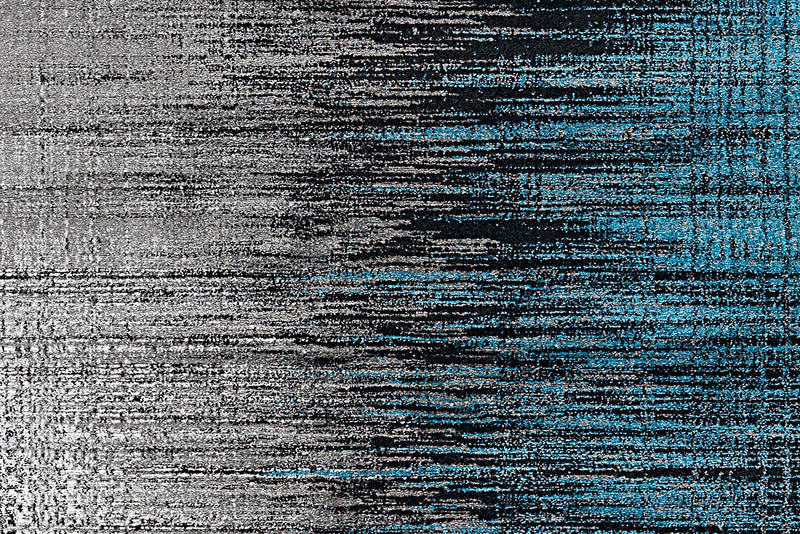 Kurzflor Vintage Teppich, Moose 4800, grau/blau, rechteckig, Höhe 18mm
