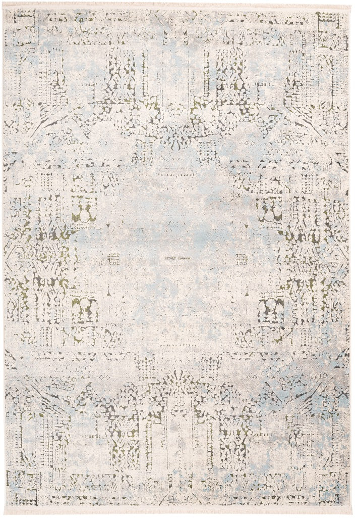 Hochflor Vintage Teppich, Palacio 406, multi/grün, rechteckig, Höhe 16mm