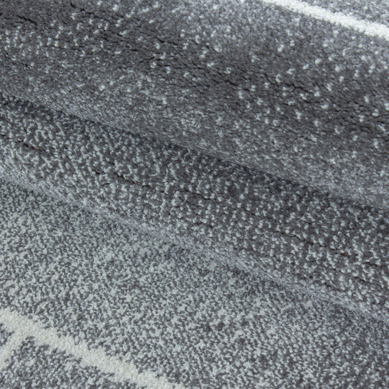 Kurzflor Teppich, Beta 1110, grau, rechteckig, Höhe 7mm