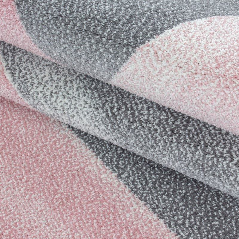 Kurzflor Teppich, Beta 1130, pink, rechteckig, Höhe 7mm