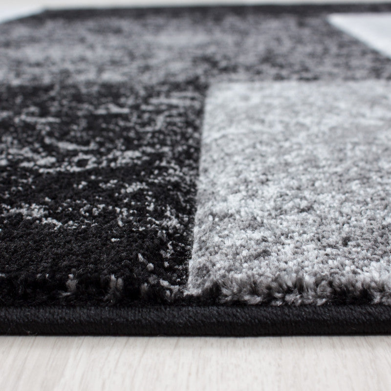 Kurzflor Teppich, Hawaii 1330, schwarz, rechteckig, Höhe 13mm
