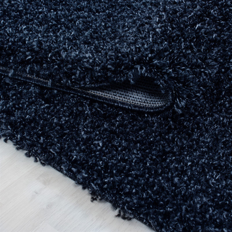 Hochflor Teppich, Life Shaggy 1500, navy, rechteckig, Höhe 30mm