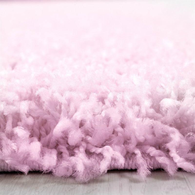 Runder Teppich, Life Shaggy 1500, pink, rund, Höhe 30mm