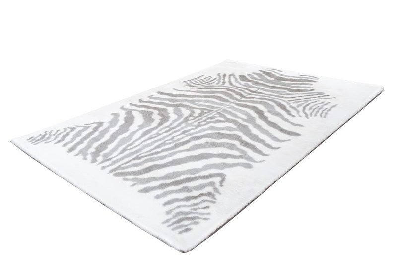 Hochflor Teppich, Tibar Animals 400, grau/weiß, rechteckig, Höhe 30mm