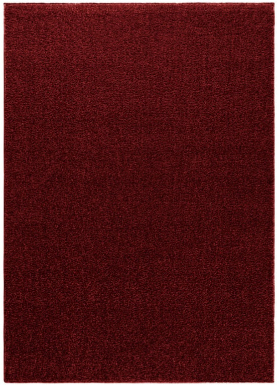Kurzflor Teppich, Ata 7000, rot, rechteckig, Höhe 12mm