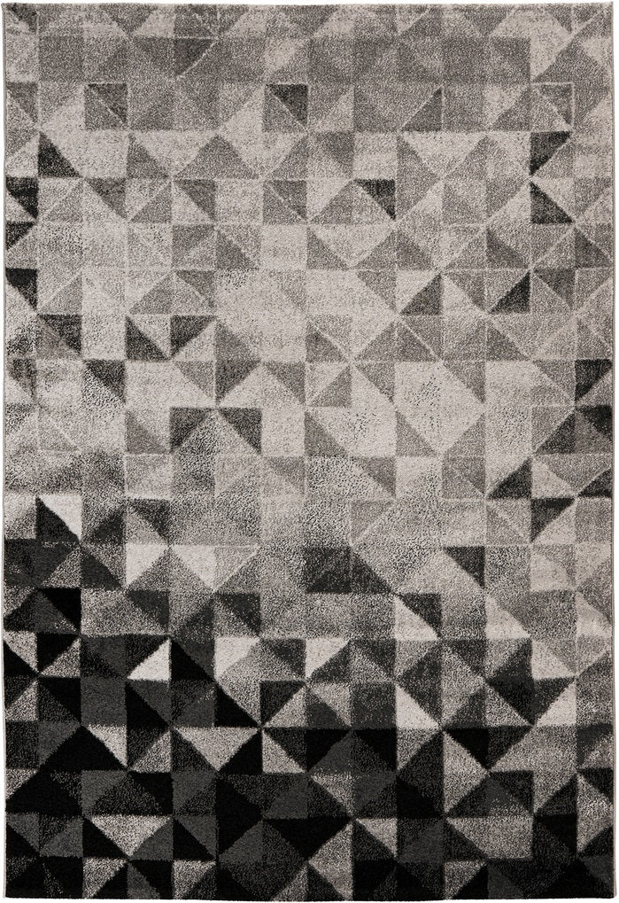 Kurzflor Vintage Teppich, Dana 400, grau, rechteckig, Höhe 12mm