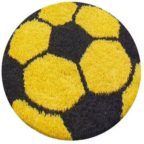 Runder Teppich, Fun 6001, gelb, rund, Höhe 30mm