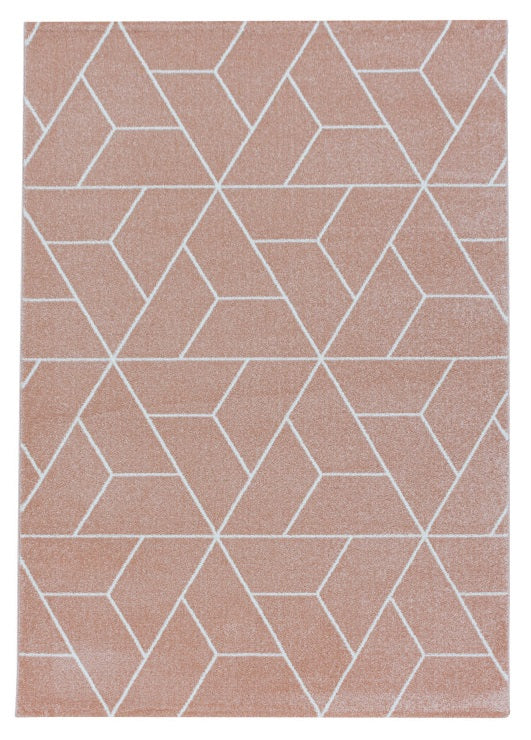 Kurzflor Teppich, Efor 3715, rose, rechteckig, Höhe 12mm