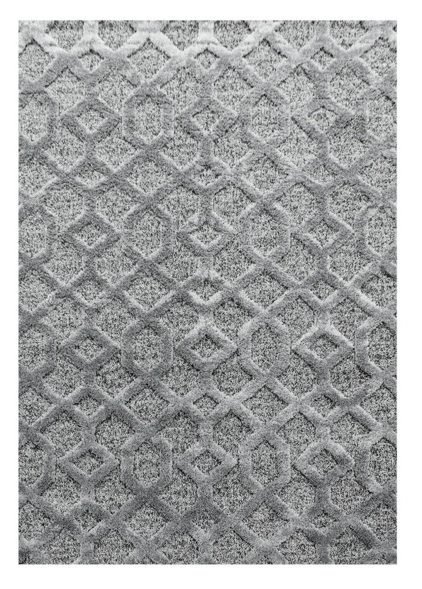 Kurzflor Teppich, Pisa 4702, grau, rechteckig, Höhe 20mm