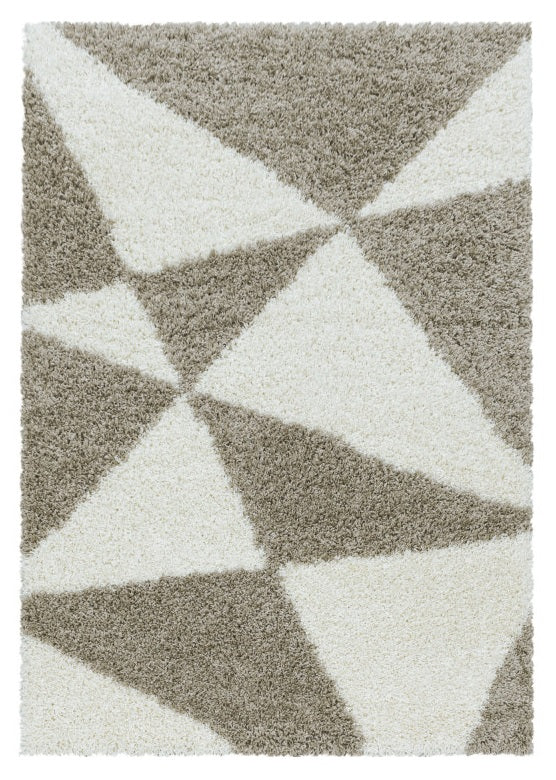Hochflor Teppich,Tango Shaggy 3101, beige, rechteckig, Höhe 50mm