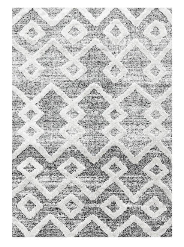 Kurzflor Teppich, Pisa 4704, grau, rechteckig, Höhe 20mm