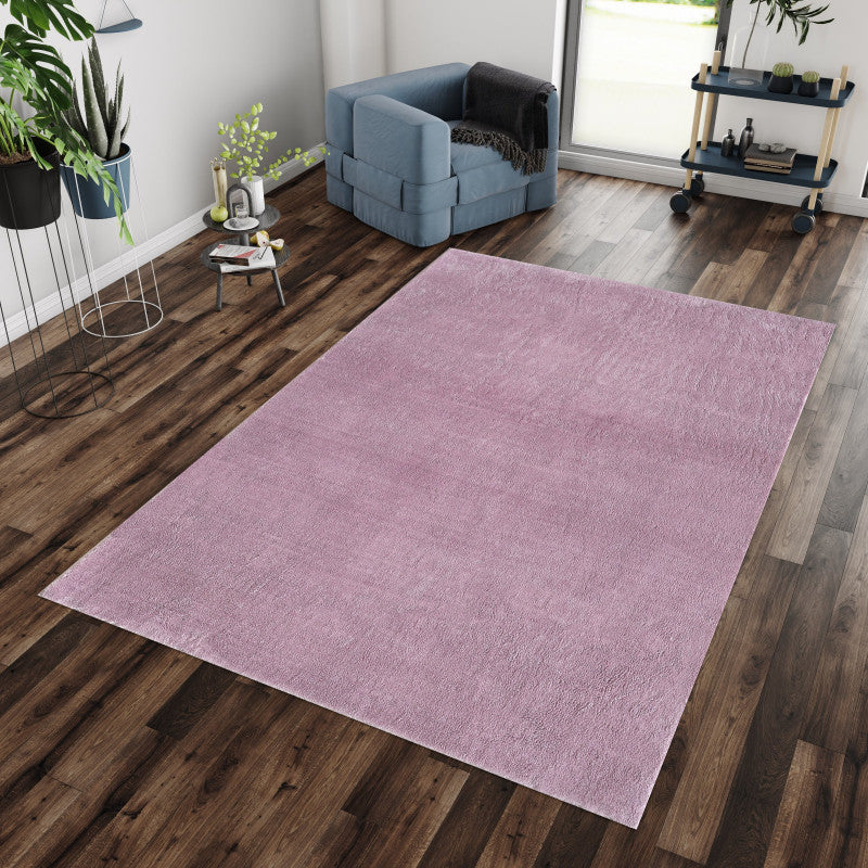 Kurzflor Teppich, Catwalk 2600, lila, rechteckig, Höhe 20mm