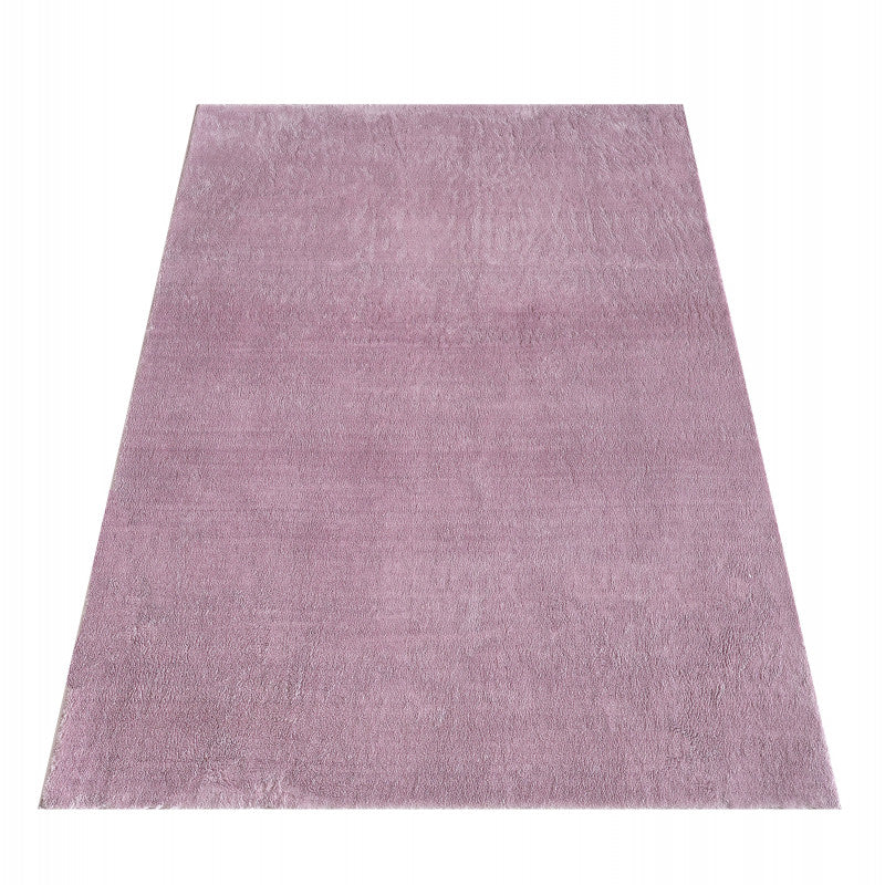 Kurzflor Teppich, Catwalk 2600, Höhe 20mm lila, rechteckig