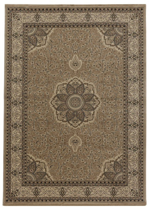 Orient Teppich, Kashmir 2601, beige, rechteckig, Höhe 9mm
