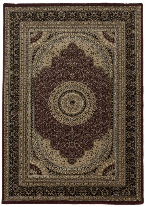 Orient Teppich, Kashmir 2605, rot, rechteckig, Höhe 9mm