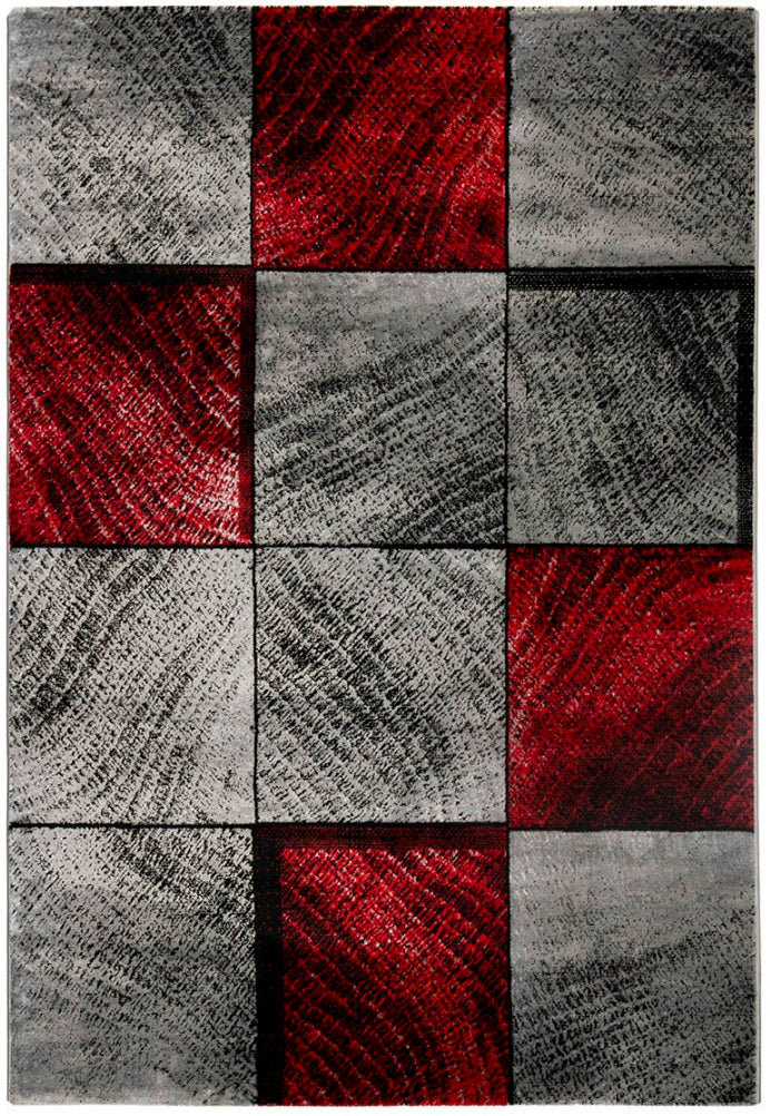 Kurzflor Teppich, Plus 8003, rot, rechteckig, Höhe 6mm