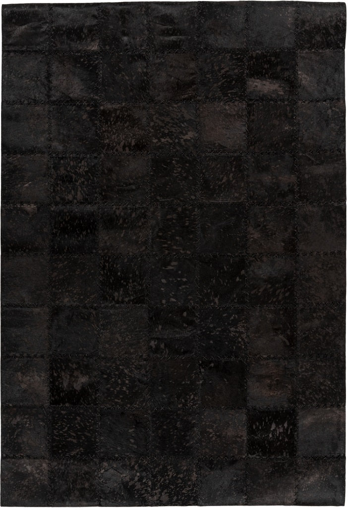 Lederteppich, Edal 100, schwarz, rechteckig, Höhe 5mm