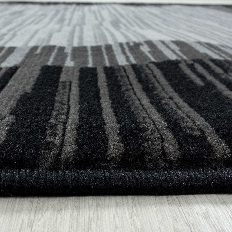 Kurzflor Teppich, Base 2820, schwarz, rechteckig, Höhe 10mm