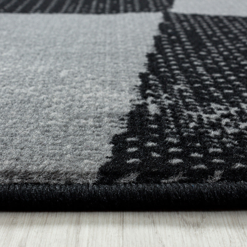 Kurzflor Teppich, Base 2830, schwarz, rechteckig, Höhe 10mm