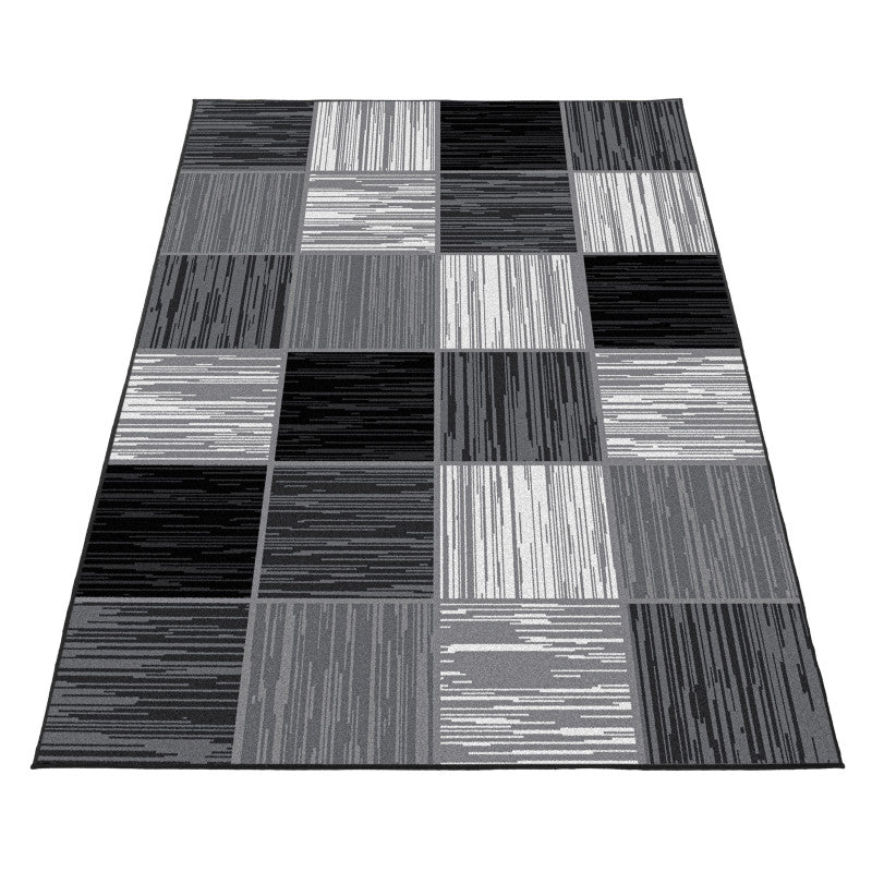 Kurzflor Teppich, Base 2840, schwarz, rechteckig, Höhe 10mm