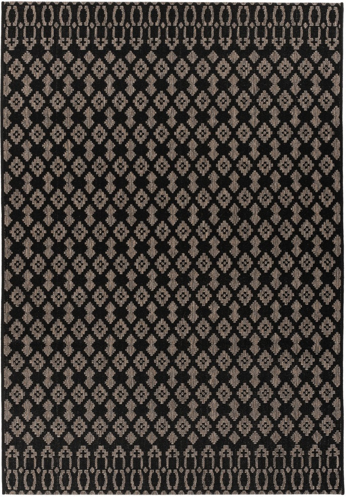 Kurzflor Teppich, Galil 700, schwarz, rechteckig, Höhe 8mm