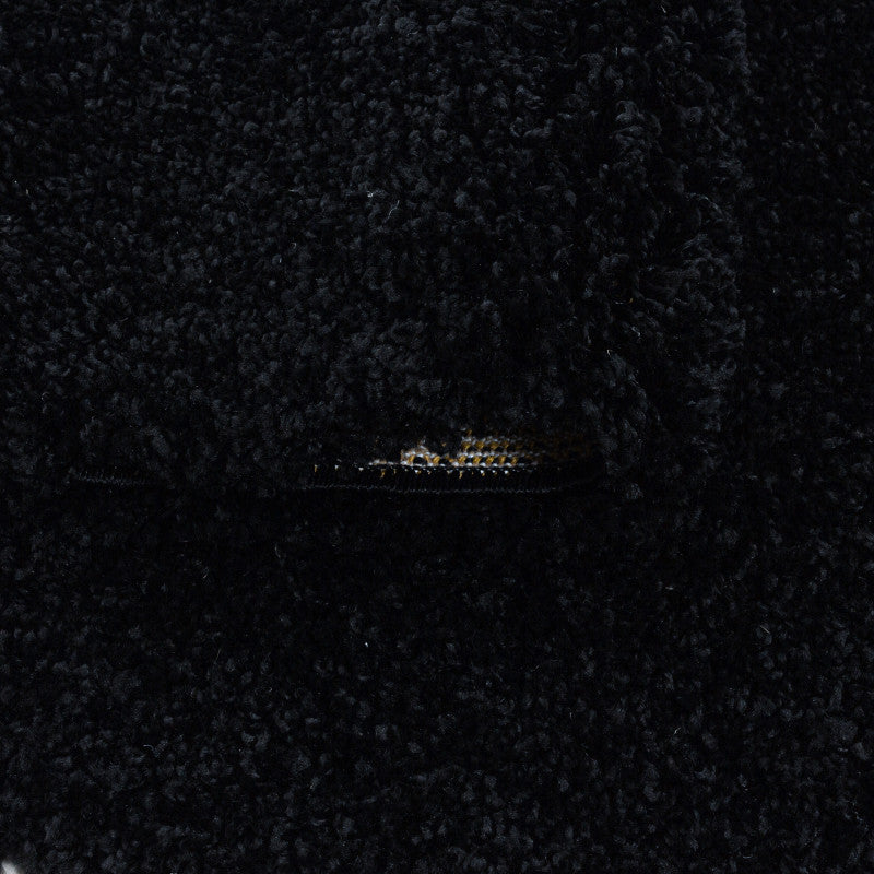 Runder Teppich, Sydney Shaggy 3000, schwarz, rund, Höhe 30mm