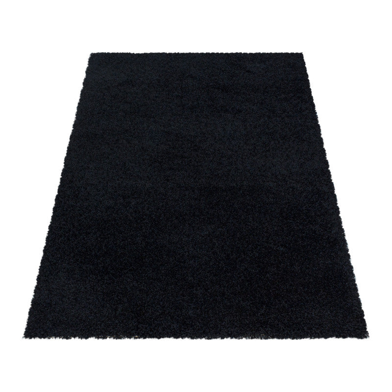 Hochflor Teppich, Sydney Shaggy 3000, black, rechteckig, Höhe 50mm
