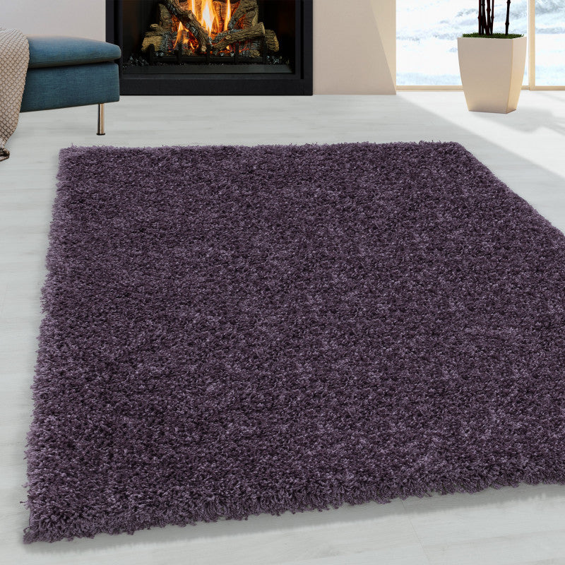Hochflor Teppich, Sydney Shaggy 3000, violett, rechteckig, Höhe 50mm