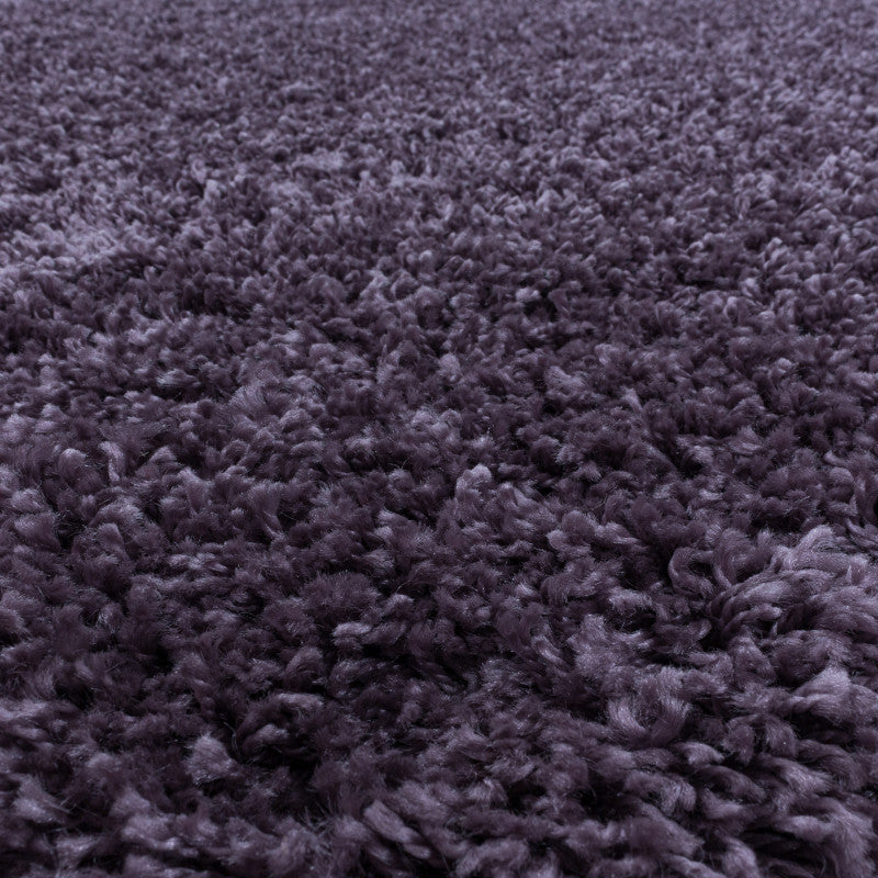Runder Teppich, Sydney Shaggy 3000, violett, rund, Höhe 30mm