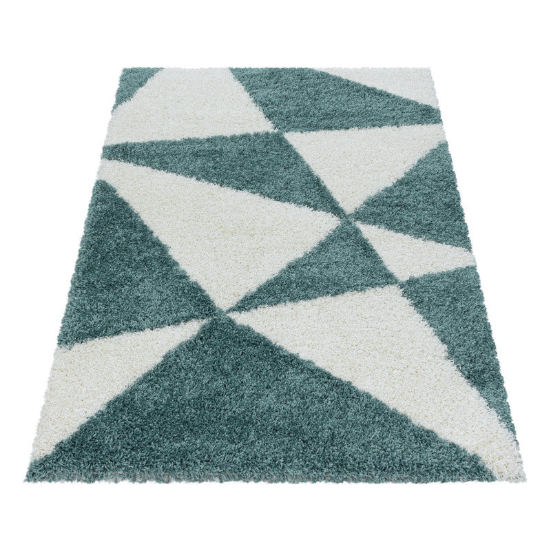 Hochflor Teppich,Tango Shaggy 3101, blau, rechteckig, Höhe 50mm