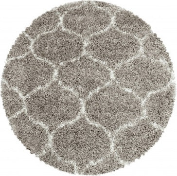 Runder Teppich, Salsa Shaggy 3201, beige, rund, Höhe 30mm