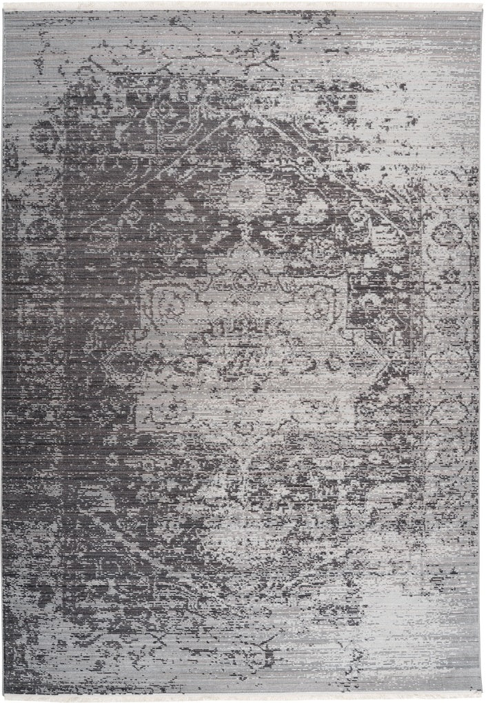 Vintage Teppich, Baroque 800, anthrazit, rechteckig, Höhe 5mm