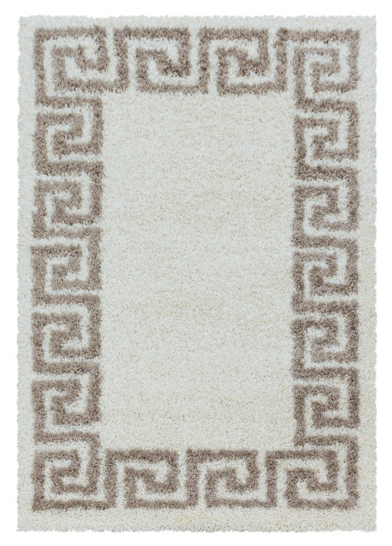 Hochflor Teppich, Hera Shaggy 3301, beige, rechteckig, Höhe 50mm