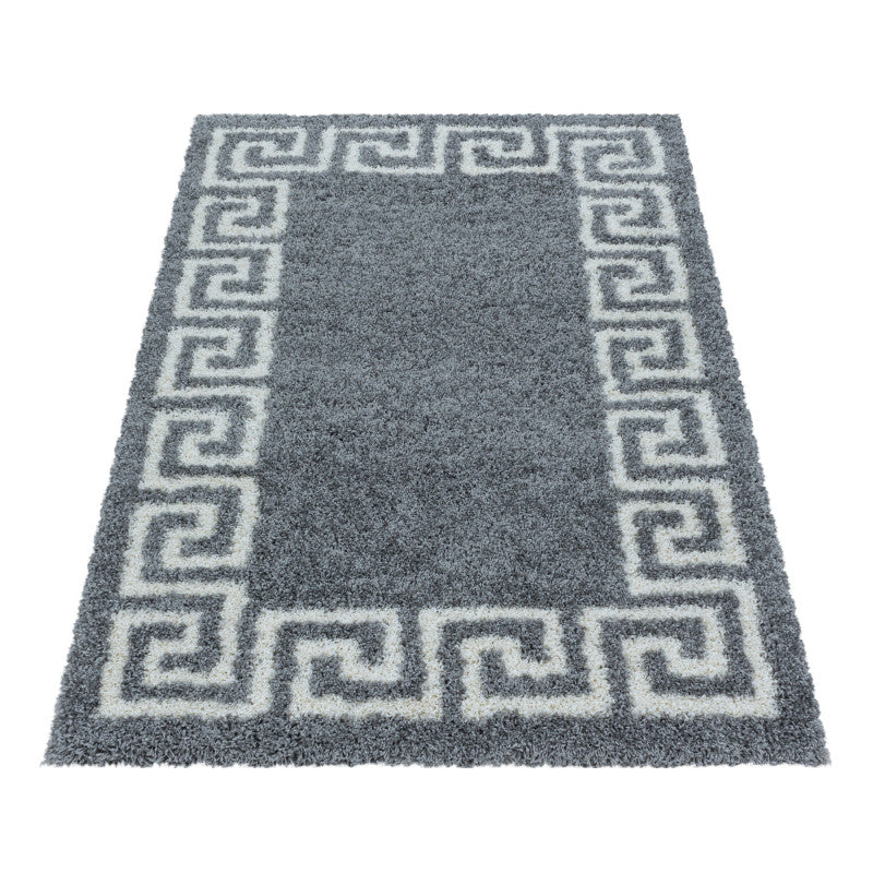 Hochflor Teppich, Hera Shaggy 3301, grau, rechteckig, Höhe 50mm