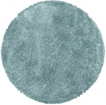 Runder Teppich, Fluffy Shaggy 3500, blau, rund, Höhe 30mm
