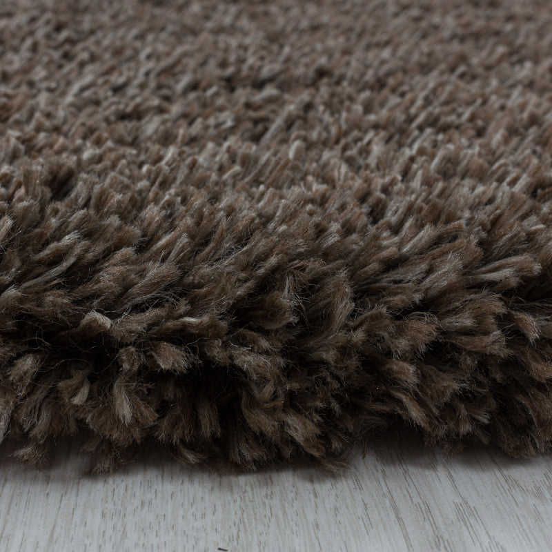 Hochflor Teppich, Fluffy Shaggy 3500, braun, rechteckig, Höhe 50mm