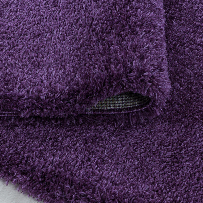 Hochflor Teppich, Fluffy Shaggy 3500, lila, rechteckig, Höhe 50mm