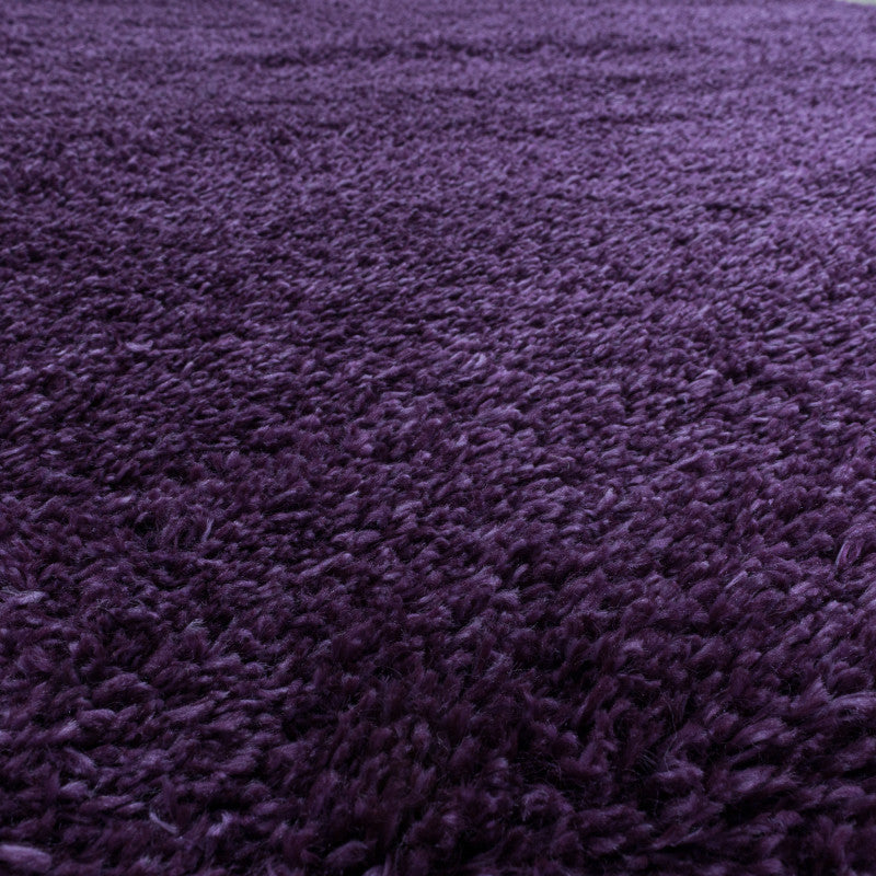 Hochflor Teppich, Fluffy Shaggy 3500, lila, rechteckig, Höhe 50mm