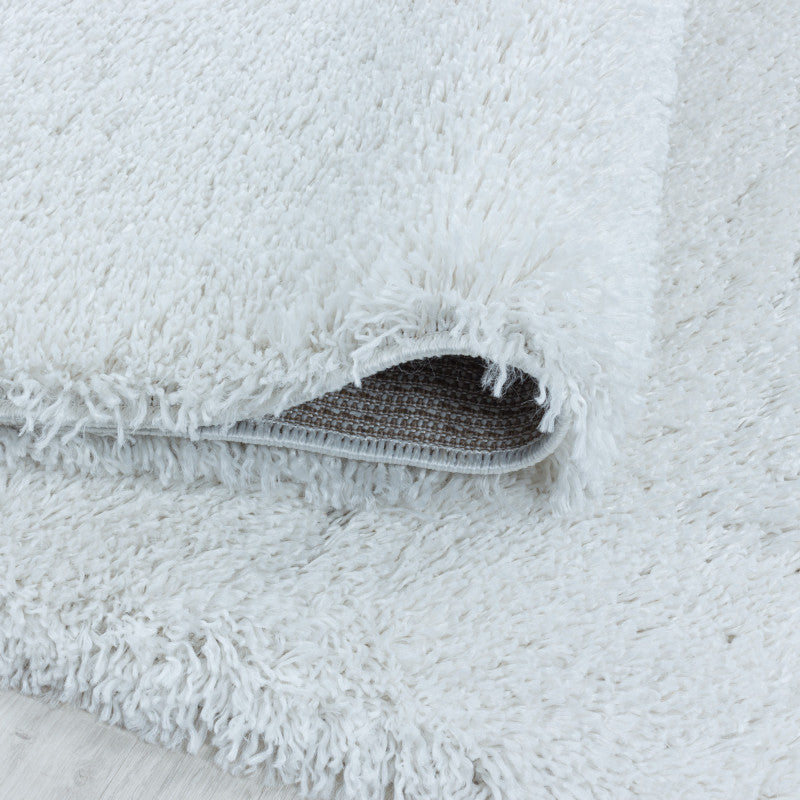Hochflor Teppich, Fluffy Shaggy 3500, weiß, rechteckig, Höhe 50mm