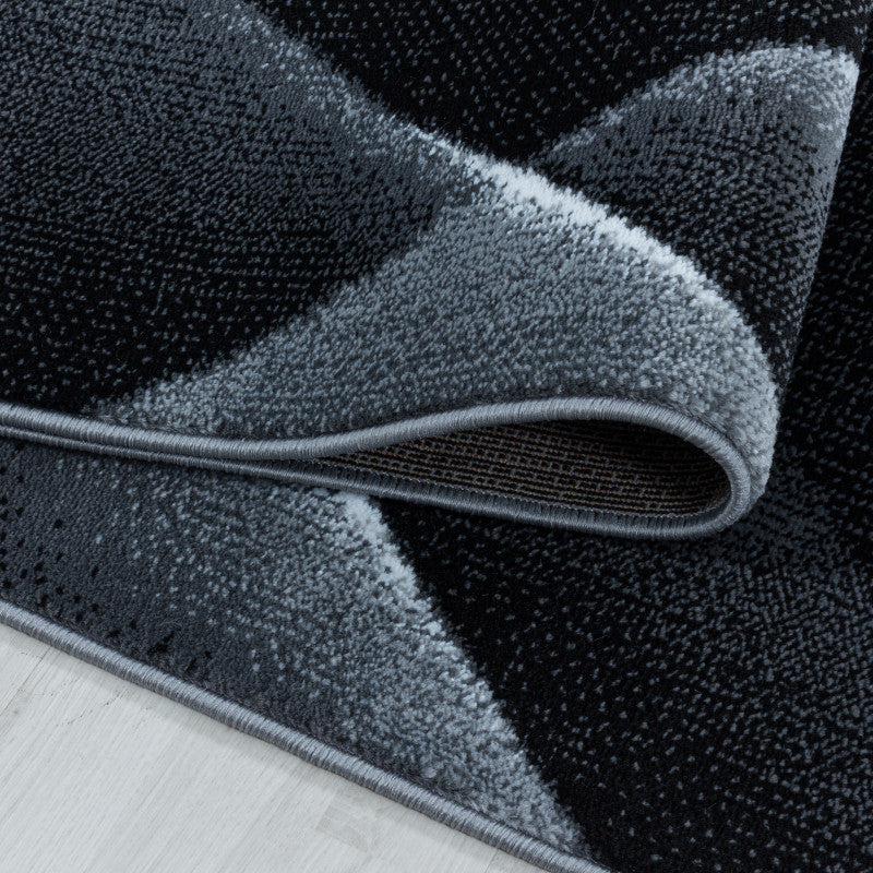 Kurzflor Teppich, Costa 3522, schwarz, rechteckig, Höhe 9mm