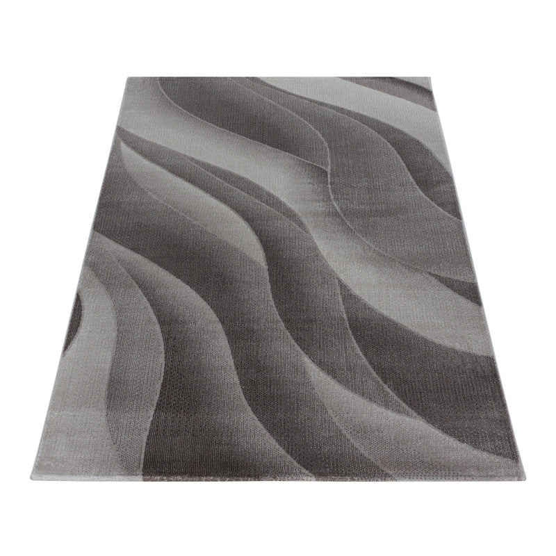 Kurzflor Teppich, Costa 3523, braun, rechteckig, Höhe 9mm