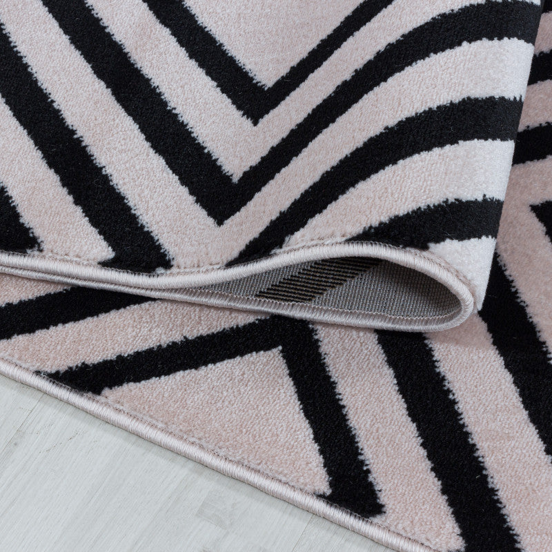 Kurzflor Teppich, Costa 3525, pink, rechteckig, Höhe 9mm