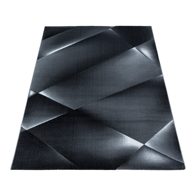 Kurzflor Teppich, Costa 3527, schwarz, rechteckig, Höhe 9mm
