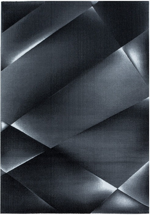 Kurzflor Teppich, Costa 3527, schwarz, rechteckig, Höhe 9mm