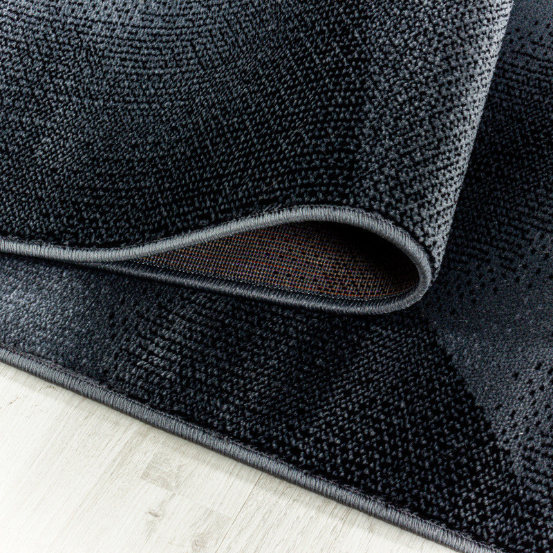 Kurzflor Teppich, Costa 3529, schwarz, rechteckig, Höhe 9mm