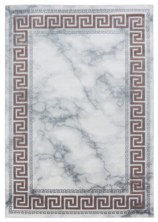 Kurzflor Teppich, Naxos 3818, bronze, rechteckig, Höhe 12mm