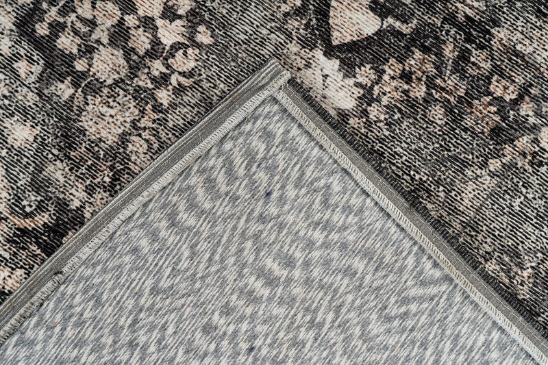 Kurzflor Vintage Teppich, Strike 8204, taupe, rechteckig, Höhe 9mm