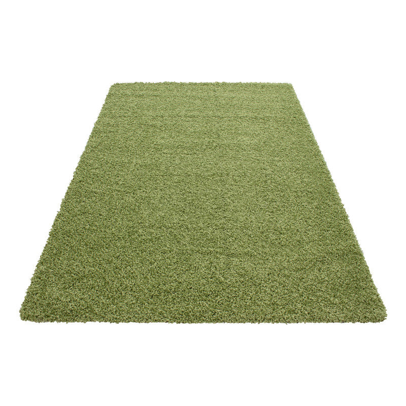 Hochflor Teppich, Life Shaggy 1500, grün, rechteckig, Höhe 30mm